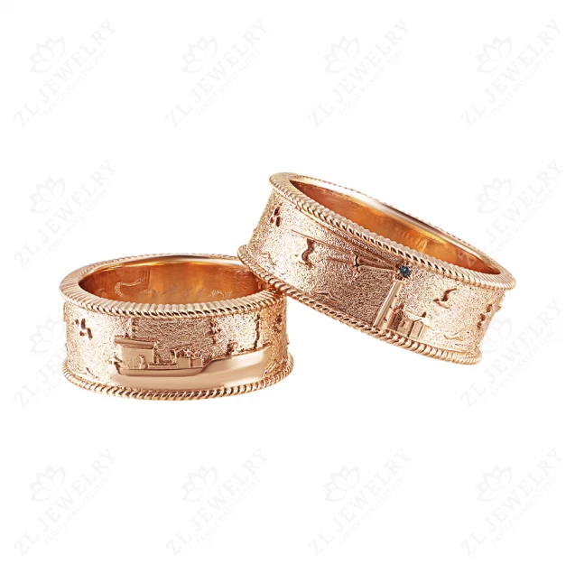 Wedding rings "Sea storm" Photo-2