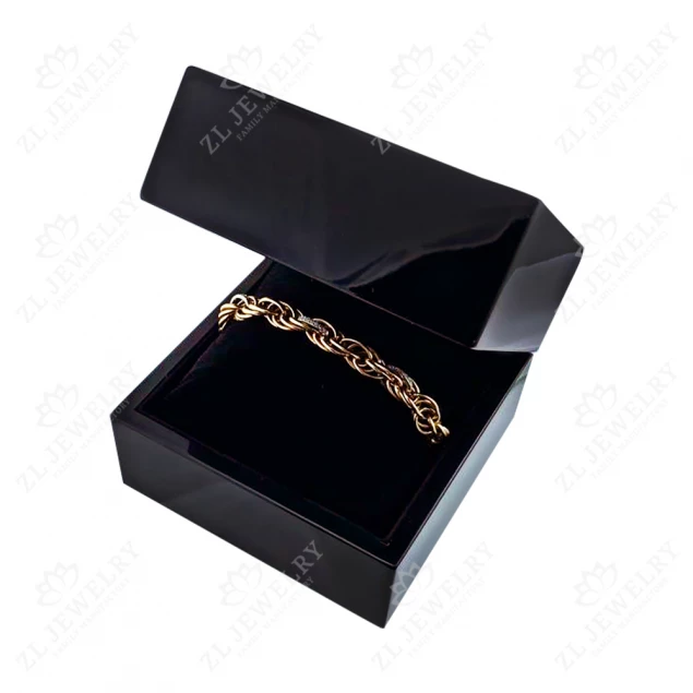 Black glossy box for bracelets or watches Photo-3