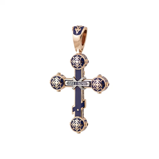 Cross with stone inlays