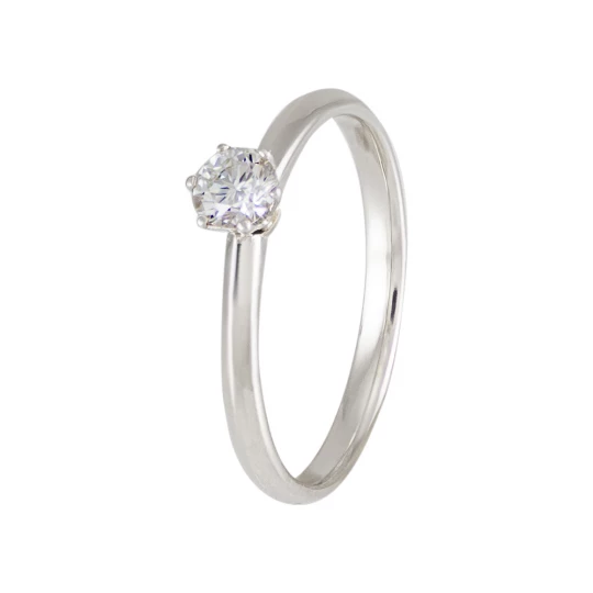 Engagement ring &quot;Classic&quot; in white gold