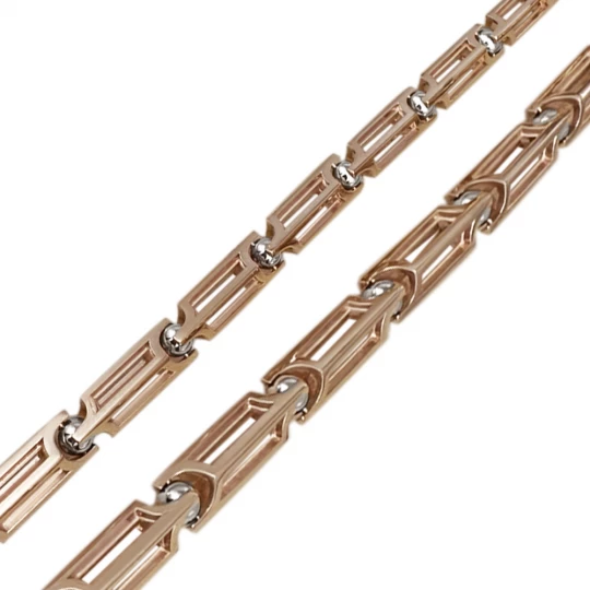 &quot;Corypheus&quot; chain in red and white gold