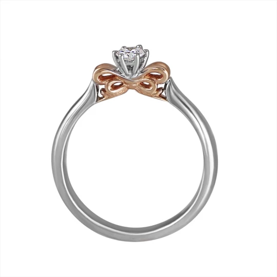 Ring &quot;Love&quot; with a diamond