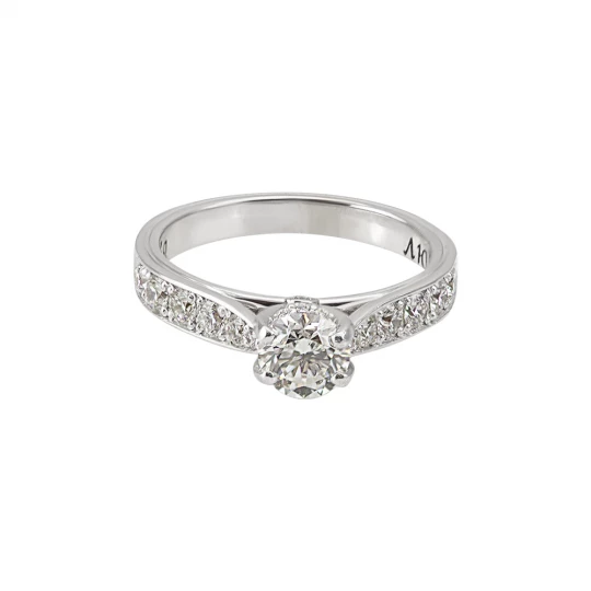 &quot;Confession&quot; engagement ring in white gold