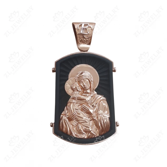 Icon &quot;Virgin Mary&quot; on a wood base