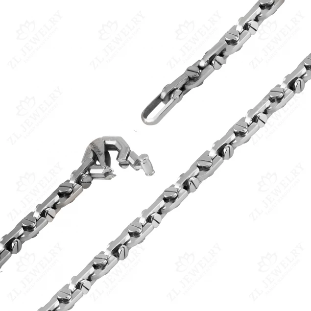 Chain "Family" in white gold Photo-1