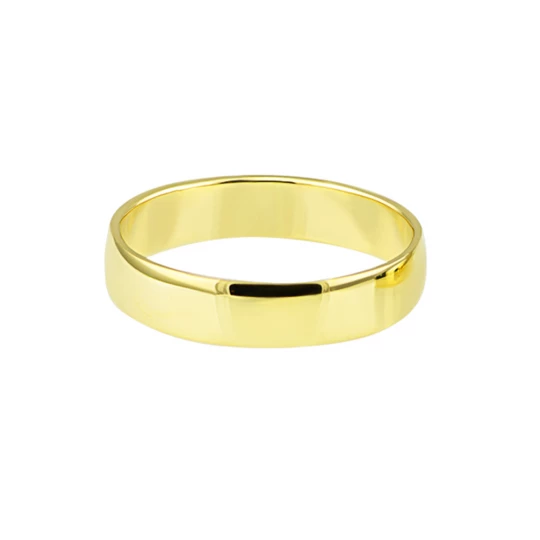 Wedding ring "Comfort" in lemon gold