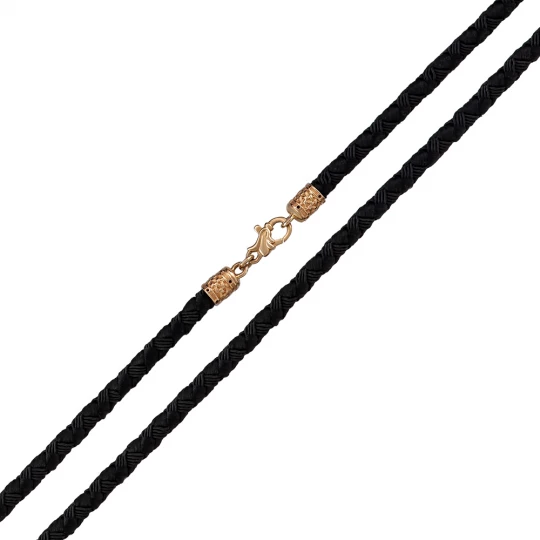 Black braided rope
