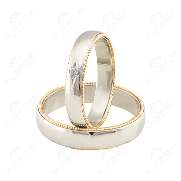 Wedding ring &quot;Dance of an Angel&quot; with diamonds Photo-3