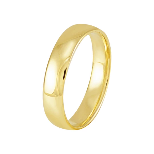 Wedding ring "Classic" in lemon gold