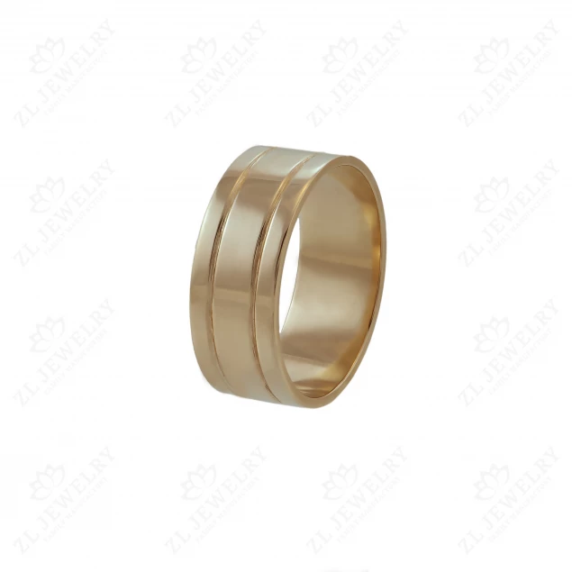 Grooved wedding rings Photo-2
