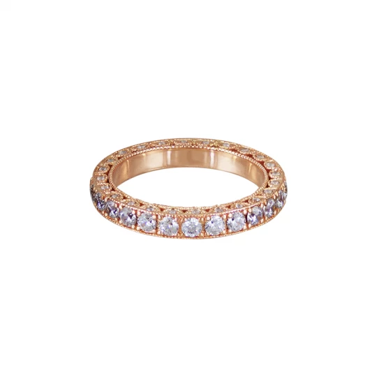 Engagement ring "Diamond track"