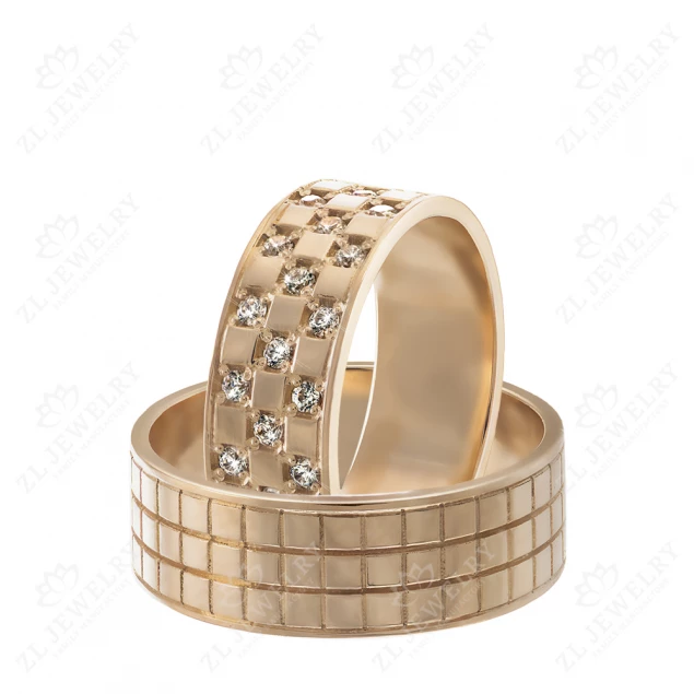 Wedding rings &quot;Chess cage&quot; Photo-1