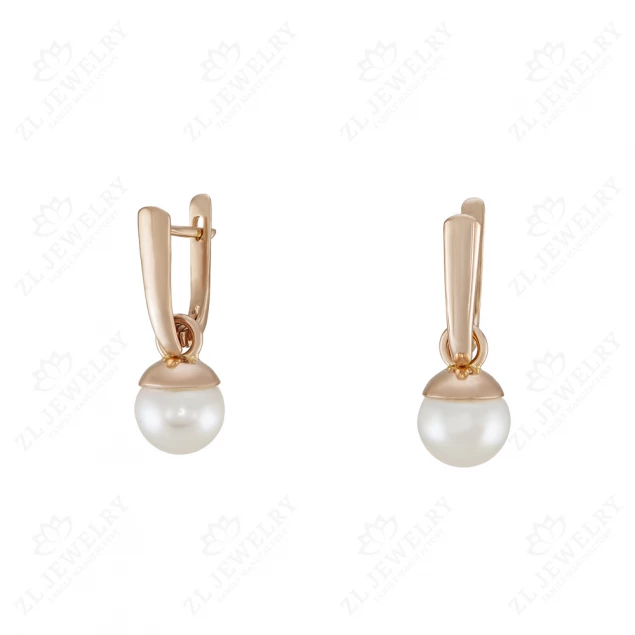 Transformer earrings with pearls