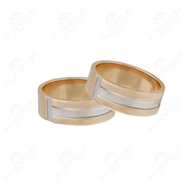 Ring with rhodium stripe Photo-1