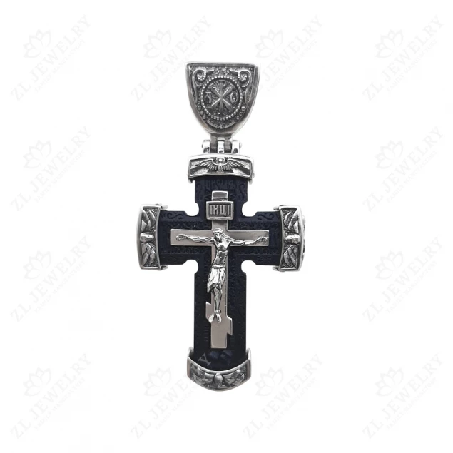 &quot;Guardians&quot; cross in white gold