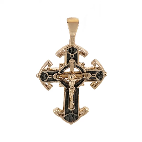 Cross with blackening