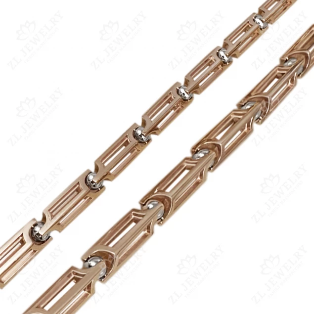&quot;Corypheus&quot; chain in red and white gold