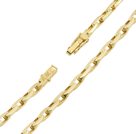 Chain&quot;New Anchor&quot; in lemon gold