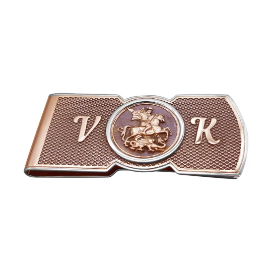 Money clip with initials "VK"