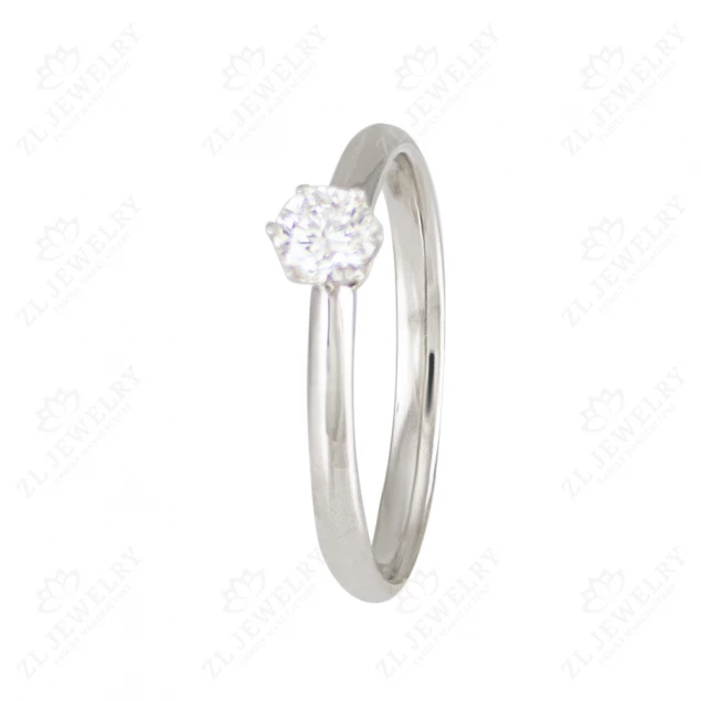 Engagement ring &quot;Classic&quot; in white gold