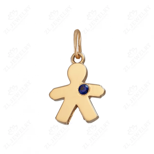 Pendant "Boy" with sapphire