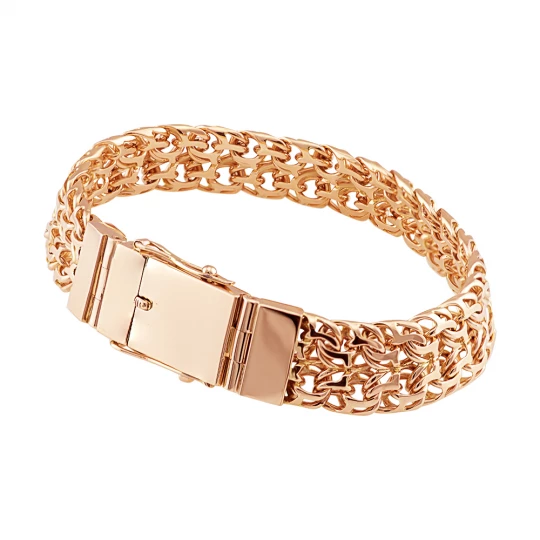 &quot;Double Bismarck&quot; bracelet with box lock