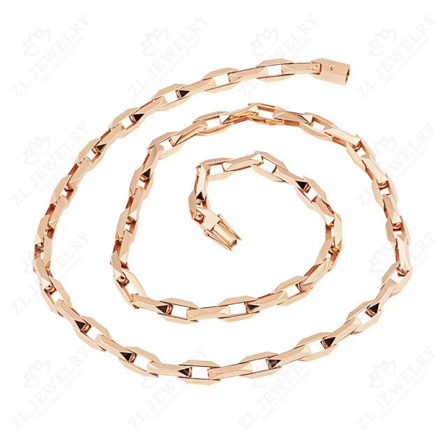 &quot;New Anchor&quot; chain in red gold with box lock Photo-2