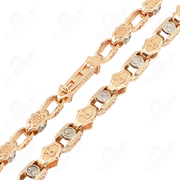 &quot;Zodiac&quot; chain with saint inlays