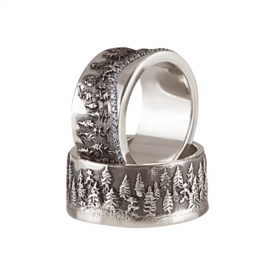 Wedding rings "Wonderful forest"