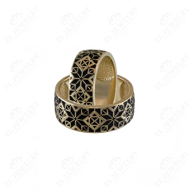 Ring &quot;Vyshyvanka&quot; with enamel Photo-2