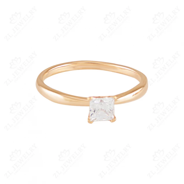 Engagement ring &quot;Parisien&quot; in red gold Photo-1