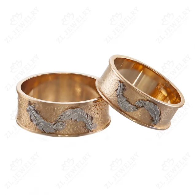 Wedding rings &quot;Feathers&quot; Photo-1