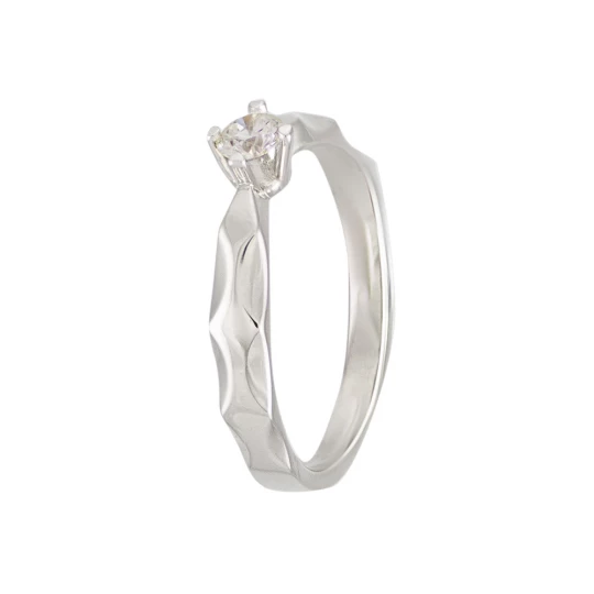 &quot;Moonwalk&quot; engagement ring