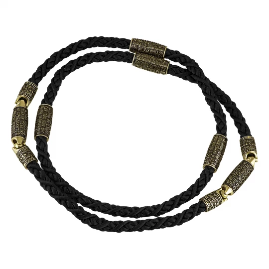 Rope &quot;90 psalm&quot; in yellow gold