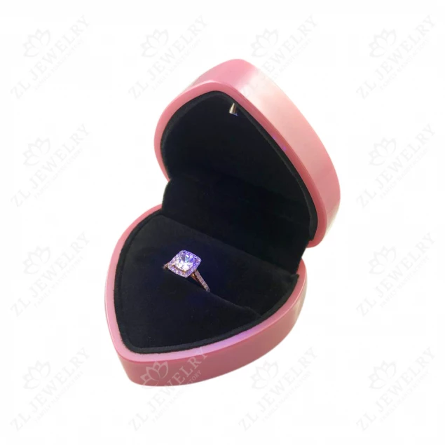 Gift box "Heart" in pink color Photo-2