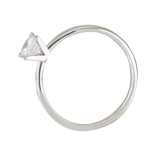 Engagement ring &quot;Princess&quot; in white gold