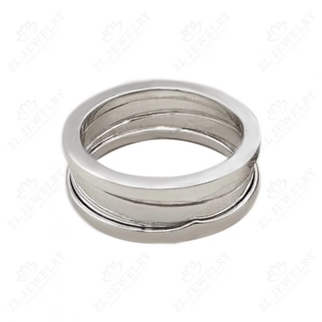 &quot;Strict Style&quot; wedding ring in white gold