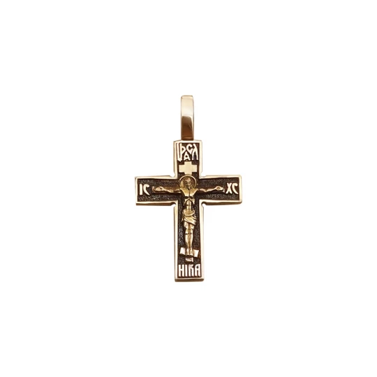 Cross with niello in red gold