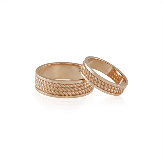 Wedding rings &quot;Pigtails&quot;