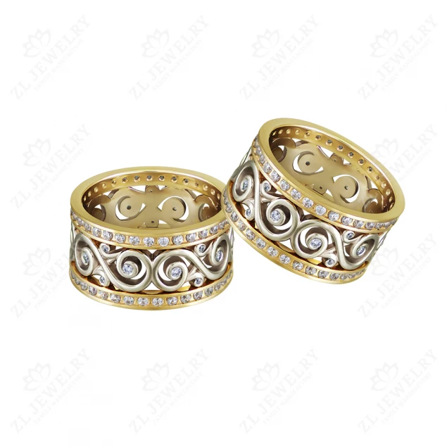 Wedding rings &quot;Gentle faces&quot; Photo-1