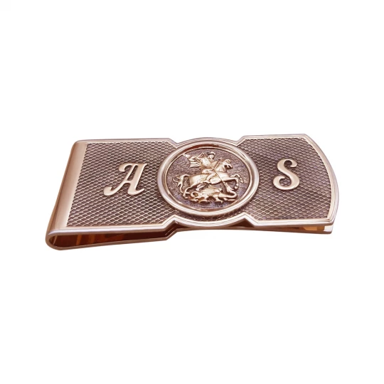 Money clip with initials