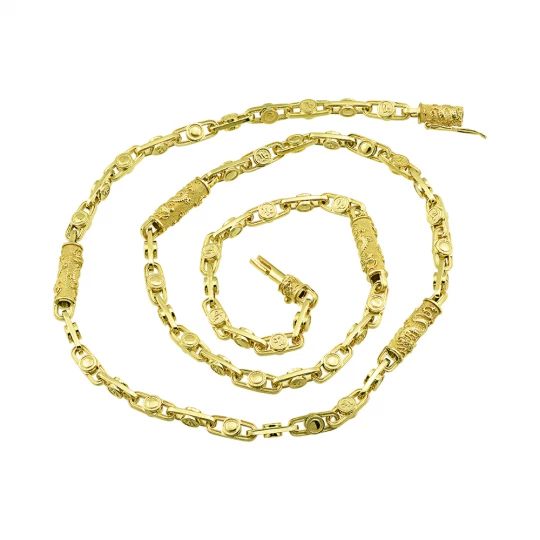 Capricorn chain in lemon gold