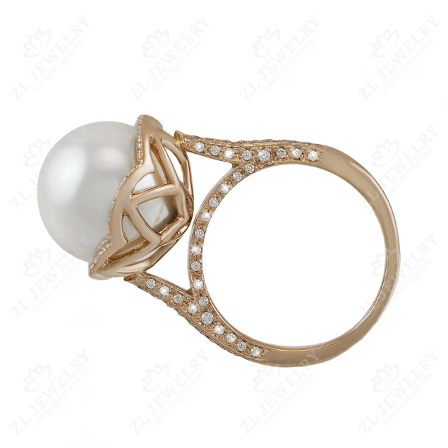 Ring &quot;Exclusive&quot; with pearls Photo-1