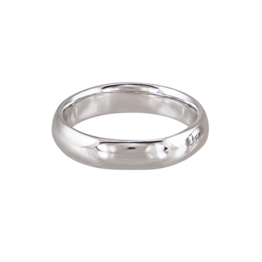Wedding ring "Classic" in white gold