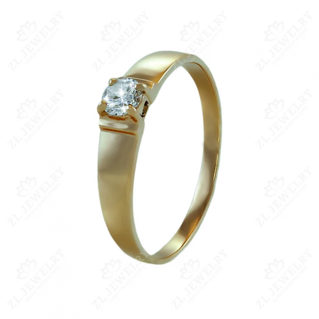 Ring &quot;Classic&quot; with a diamond