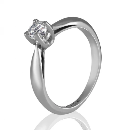 Engagement ring-transformer in white gold 