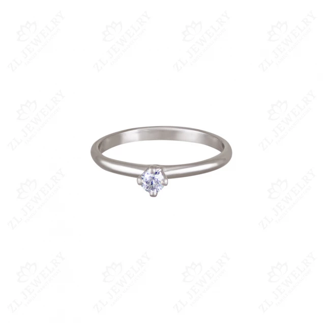 Engagement ring in white gold Photo-1