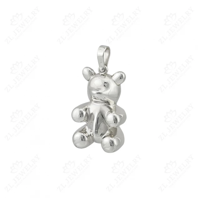 &quot;Bear&quot; pendant in white gold