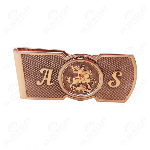 Money clip with initials