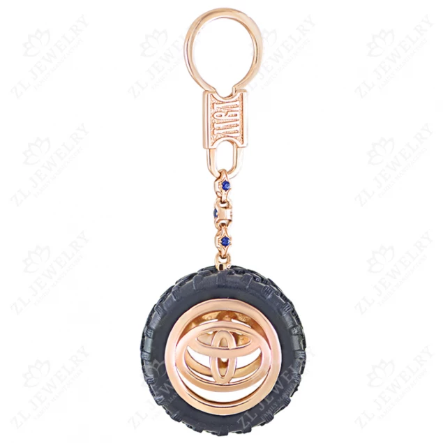 Gold keychain &quot;Toyota&quot;